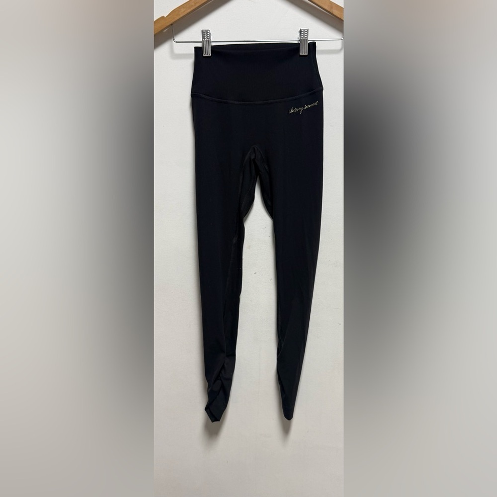 Gymshark Whitney Simmons High Rise Leggings Black Size XS  Rib Waist